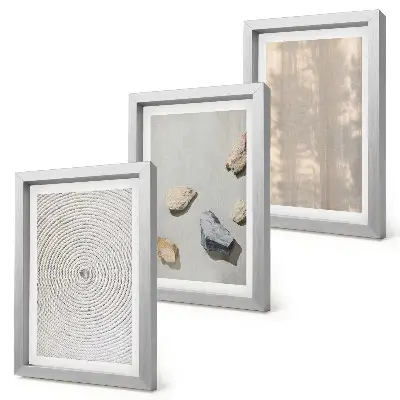 3-piece wall art set boho textures with natural structures