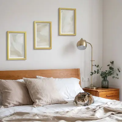 Photo frame wall minimalist paint texture traces