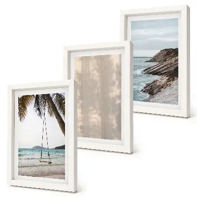 3-piece wall art set summer sand and seaside landscape views