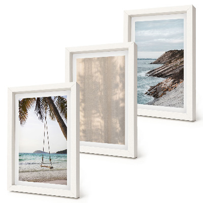 3-piece wall art set Summer sand and seaside views summer landscapes