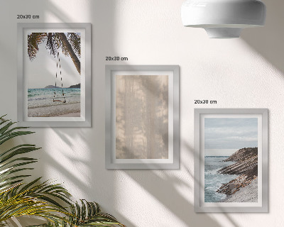 3-piece wall art set Summer sand and seaside views summer landscapes