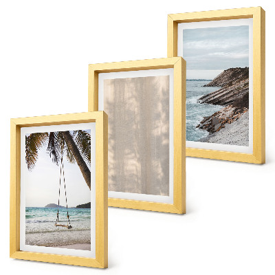 3-piece wall art set Summer sand and seaside views summer landscapes