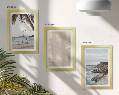 3-piece wall art set summer sand and seaside landscape views