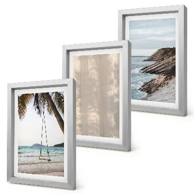 3-piece wall art set Summer sand and seaside views summer landscapes