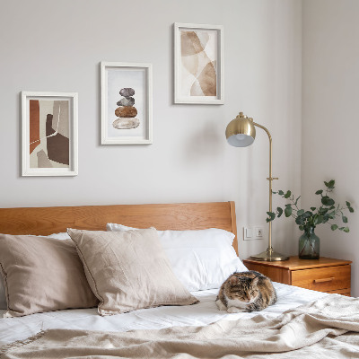 Framed triptych Abstract painting modern decorations