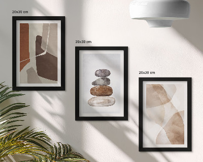Framed triptych Abstract painting modern decorations