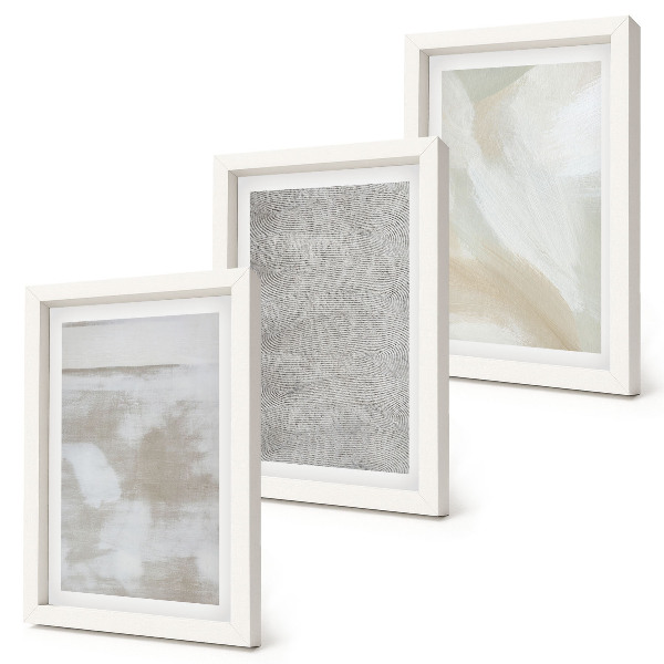 3-piece wall art set Abstraction in design, modern painting textures