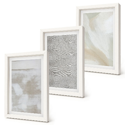 3-piece wall art set Abstraction in design, modern painting textures