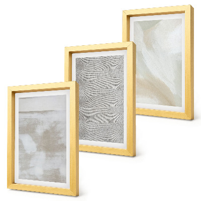 3-piece wall art set Abstraction in design, modern painting textures