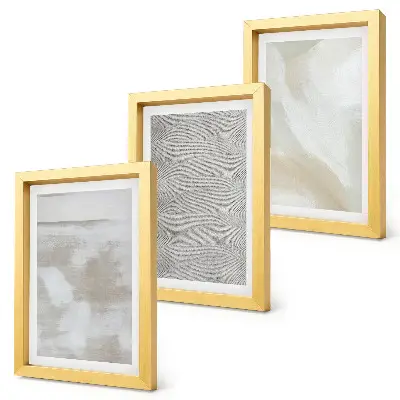 3-piece wall art set modern painting with abstract textures