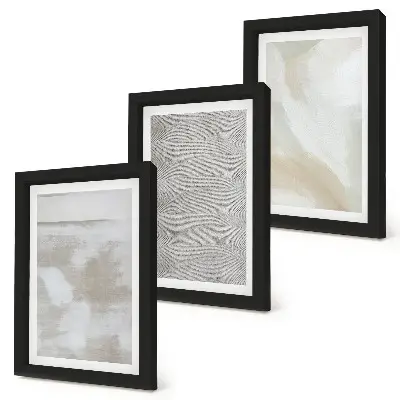 3-piece wall art set modern painting with abstract textures