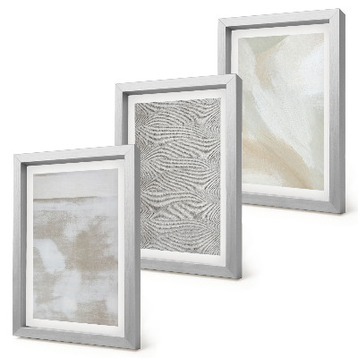 3-piece wall art set Abstraction in design, modern painting textures