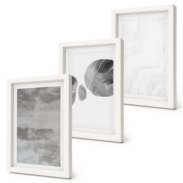 Photo frame wall Abstract shapes and structures modern style