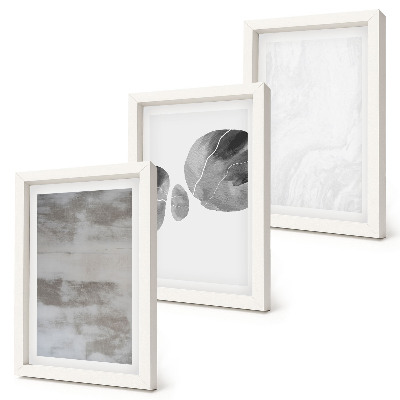 Photo frame wall Abstract shapes and structures modern style