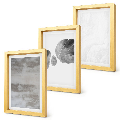 Photo frame wall Abstract shapes and structures modern style