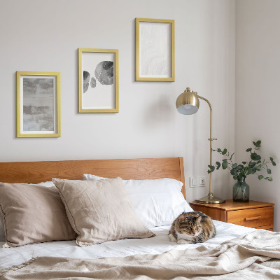 Photo frame wall Abstract shapes and structures modern style