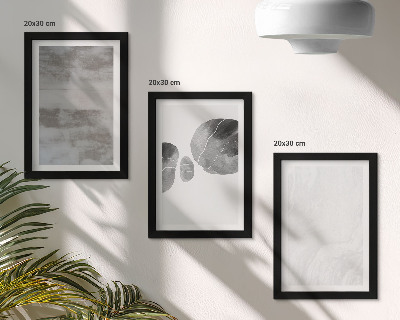 Photo frame wall Abstract shapes and structures modern style