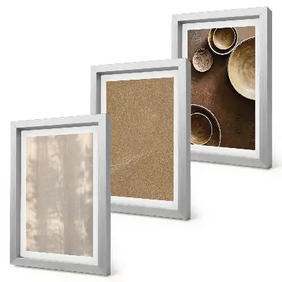 3-piece wall art set featuring structures and textures in a minimalist style