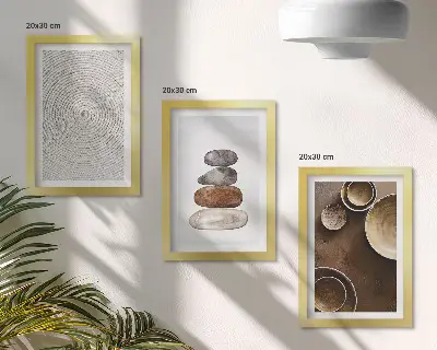 Photo frame wall modern art textures design