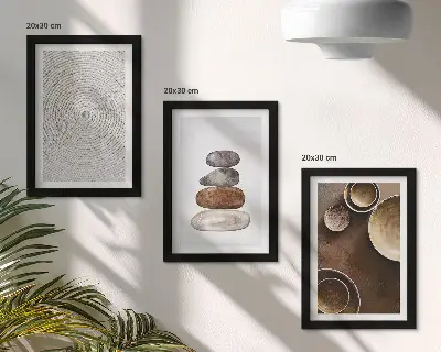 Photo frame wall modern art textures design