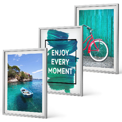 Wall art set Sea boat bike inspiration