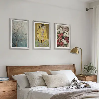 Gustav Klimt Tree of Life wall art set set of 3 framed prints