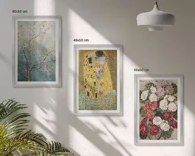 Gustav Klimt Tree of Life wall art set set of 3 framed prints