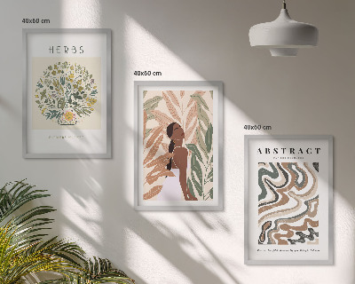 Wall art set Boho pastel minimalist posters