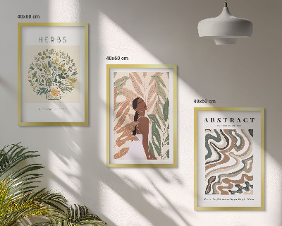 Wall art set Boho pastel minimalist posters