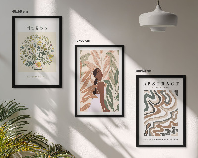 Wall art set Boho pastel minimalist posters