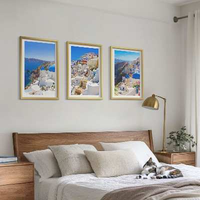 Wall art set Landscape architecture Oia Santorini