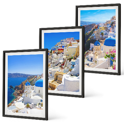Wall art set Landscape architecture Oia Santorini