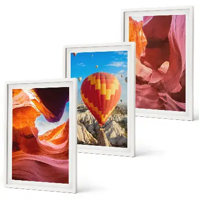Desert gorges by balloon wall art three-piece set
