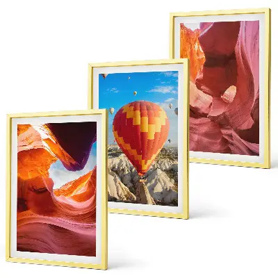 Desert gorges by balloon wall art three-piece set