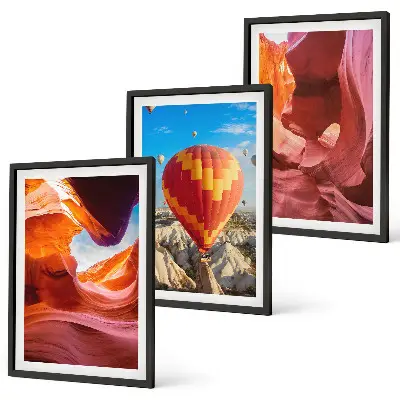 Desert gorges by balloon wall art three-piece set