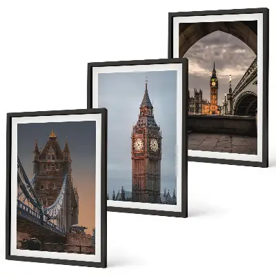 London Bridge and Big Ben wall art set set of wall art prints