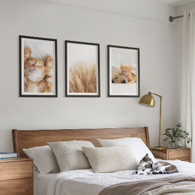 Wall art set Cute animals cats dogs boho