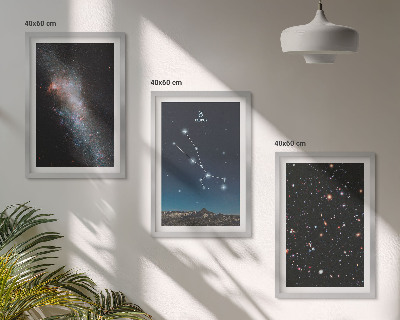 Wall art set Cosmic landscapes of the star of Taurus
