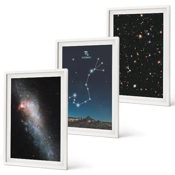 Scorpio's Cosmic Landscapes wall art set