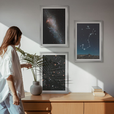 Wall art set Scorpio's Cosmic Landscapes