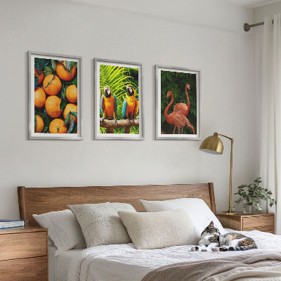 Wall art set Fruity accents in the tropics