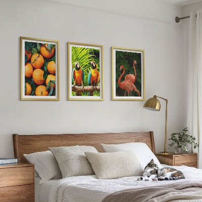 Wall art set Fruity accents in the tropics