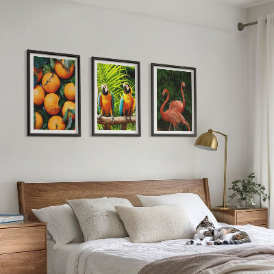 Wall art set Fruity accents in the tropics