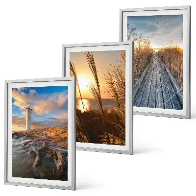 Lighthouse grass jetty wall art set of 3 framed pieces