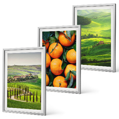 Wall art set Italy countryside landscape oranges