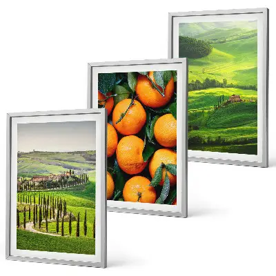 Wall art set Italy countryside landscape with oranges