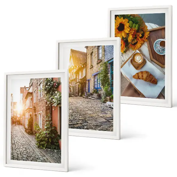 Streets coffee sunflowers wall art set set of wall art prints