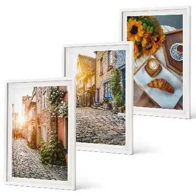 Streets coffee sunflowers wall art set set of wall art prints