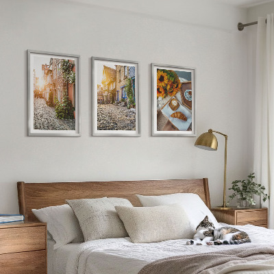 Wall art set Streets coffee sunflowers