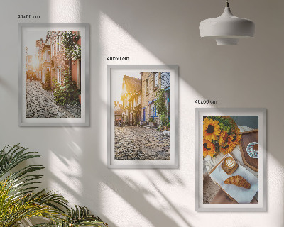 Wall art set Streets coffee sunflowers